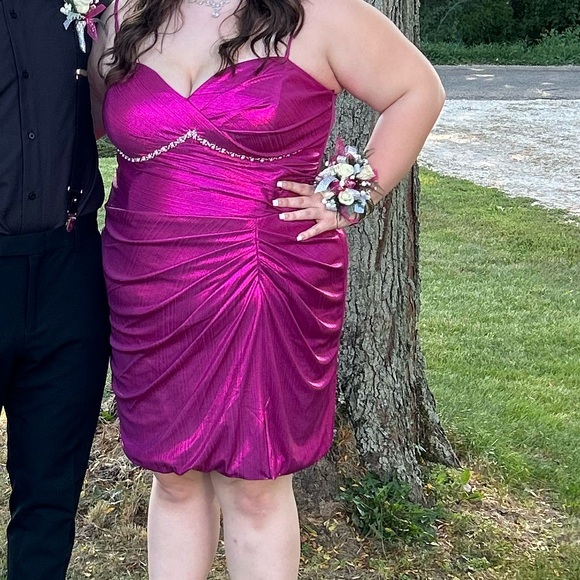 Dark pink size 22 dress - Picture 2 of 2